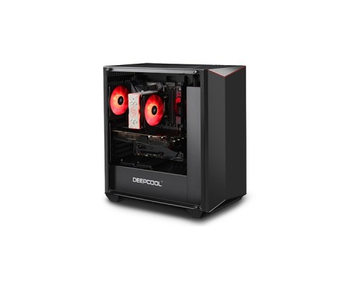 Корпус Deepcool EARLKASE V2 без БП, боковое окно (закаленное стекло), черный, RGB, ATX