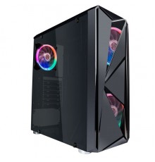 Корпус 1STPLAYER FIREROSE F4 / ATX, tempered glass / 3x 120mm LED fans inc. / F4-3R1                                                                                                                                                                      