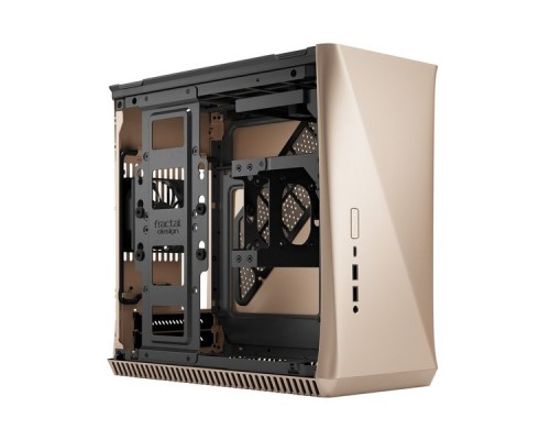 Корпус Fractal Design ERA ITX GOLD - TG / Mini-ITX / 1x80mm fan inc. / FD-CA-ERA-ITX-CHP