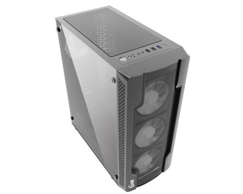 Корпус Powercase Mistral X4 Mesh, Tempered Glass, 4x 120mm fan, чёрный, ATX  (CMIXB-F4)