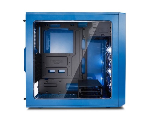 Корпус Fractal Design FOCUS G PETROL BLUE / ATX, mid tower, acrylic side window / 2x120mm LED fans inc. / FD-CA-FOCUS-BU-W