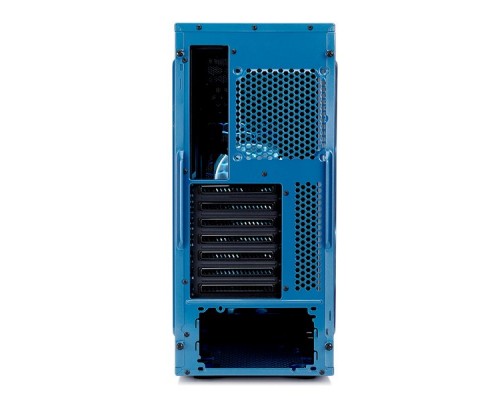 Корпус Fractal Design FOCUS G PETROL BLUE / ATX, mid tower, acrylic side window / 2x120mm LED fans inc. / FD-CA-FOCUS-BU-W