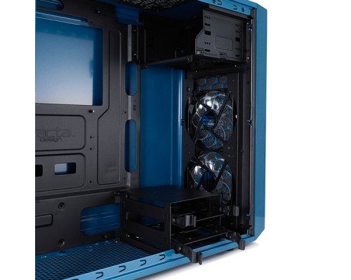 Корпус Fractal Design FOCUS G PETROL BLUE / ATX, mid tower, acrylic side window / 2x120mm LED fans inc. / FD-CA-FOCUS-BU-W