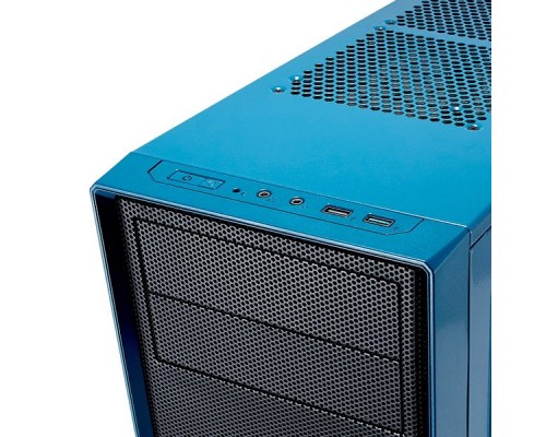 Корпус Fractal Design FOCUS G PETROL BLUE / ATX, mid tower, acrylic side window / 2x120mm LED fans inc. / FD-CA-FOCUS-BU-W