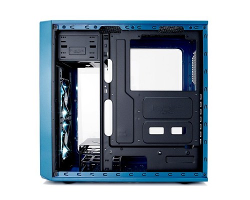 Корпус Fractal Design FOCUS G PETROL BLUE / ATX, mid tower, acrylic side window / 2x120mm LED fans inc. / FD-CA-FOCUS-BU-W