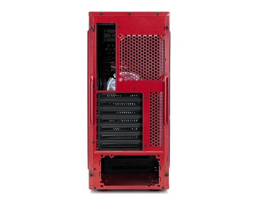 Корпус Fractal Design FOCUS G RED / ATX, mid tower, acrylic side window / 2x120mm LED fans inc. / FD-CA-FOCUS-RD-W