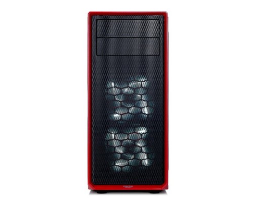 Корпус Fractal Design FOCUS G RED / ATX, mid tower, acrylic side window / 2x120mm LED fans inc. / FD-CA-FOCUS-RD-W