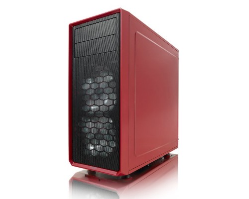 Корпус Fractal Design FOCUS G RED / ATX, mid tower, acrylic side window / 2x120mm LED fans inc. / FD-CA-FOCUS-RD-W