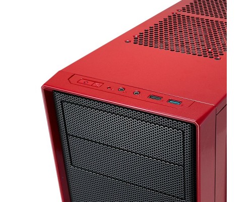 Корпус Fractal Design FOCUS G RED / ATX, mid tower, acrylic side window / 2x120mm LED fans inc. / FD-CA-FOCUS-RD-W