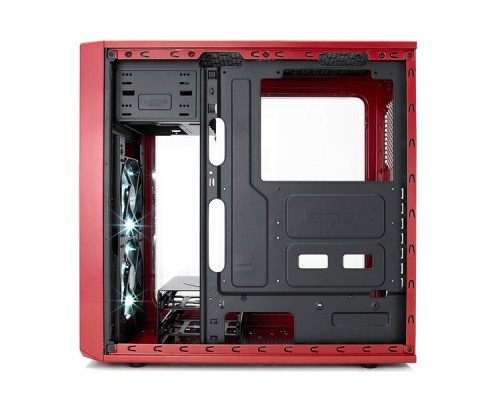 Корпус Fractal Design FOCUS G RED / ATX, mid tower, acrylic side window / 2x120mm LED fans inc. / FD-CA-FOCUS-RD-W