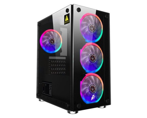 Корпус 1STPLAYER FIREBASE X2 / mATX, tempered glass / 4x 120mm LED fans inc. / X2-4R1