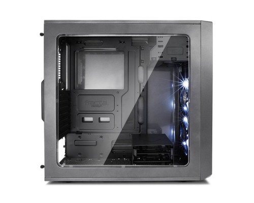 Корпус Fractal Design FOCUS G GUNMETAL GREY / ATX, mid tower, acrylic side window / 2x120mm LED fans inc. / FD-CA-FOCUS-GY-W