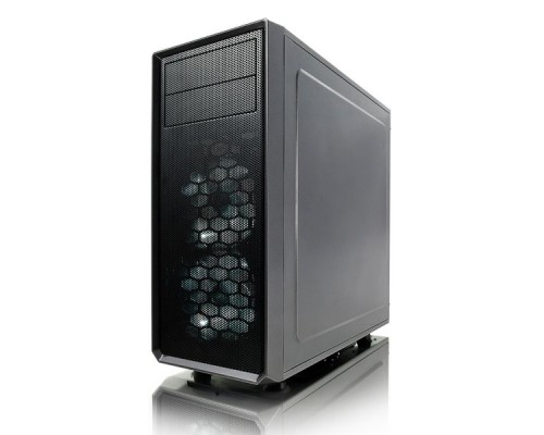 Корпус Fractal Design FOCUS G GUNMETAL GREY / ATX, mid tower, acrylic side window / 2x120mm LED fans inc. / FD-CA-FOCUS-GY-W