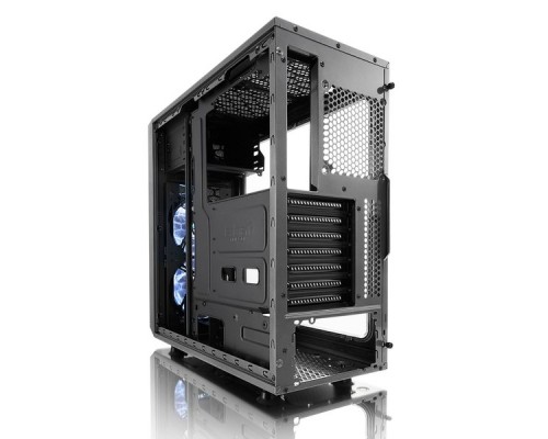 Корпус Fractal Design FOCUS G GUNMETAL GREY / ATX, mid tower, acrylic side window / 2x120mm LED fans inc. / FD-CA-FOCUS-GY-W