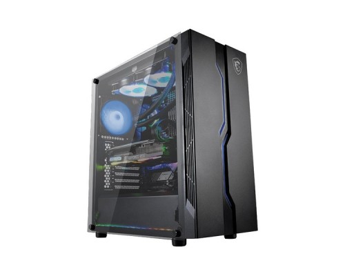 Корпус MSI MAG VAMPIRIC 010M / mid-tower, ATX, tempered glass side panel / 1x120mm RGB fan inc. / MAG VAMPIRIC 010M