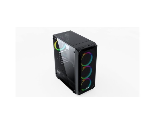 Корпус Powercase Mistral Z4 Mesh RGB, Tempered Glass, 4x 120mm RGB fan, чёрный, ATX  (CMIZB-R4)