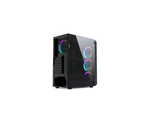 Корпус Powercase Mistral Z4 Mesh RGB, Tempered Glass, 4x 120mm RGB fan, чёрный, ATX  (CMIZB-R4)