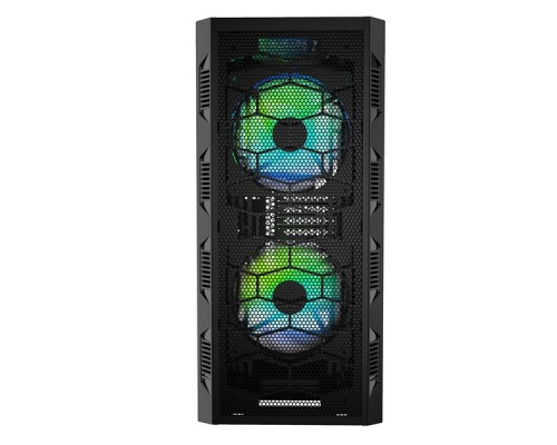 Корпус Powercase Mistral H3С Mesh ARGB, Tempered Glass, 3x 140mm ARGB fan, fans controller & remote, чёрный, ATX  (CMIH3C-A3)