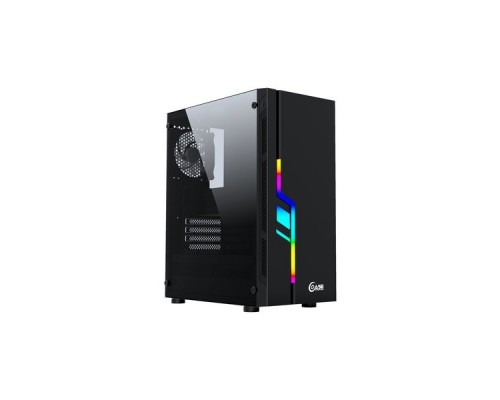 Корпус Powercase Maestro Z3 Black RGB, Tempered Glass, 3x 120mm fan, RGB strip, чёрный, ATX  (CMAZB-F3)