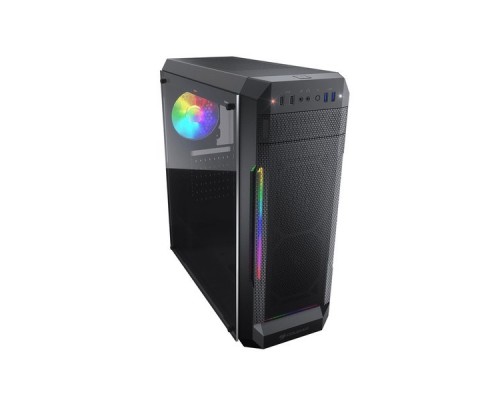 Корпус Cougar MX331 Mesh-G, 1x 120mm ARGB fan, fans speed controller, без БП, боковое окно, чёрный, ATX Корпус Cougar MX331 Mesh-G, 1x 120mm ARGB fan, fans speed controller, без БП, боковое окно, чёрный, ATX