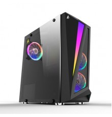 Корпус 1STPLAYER RAINBOW R5 / ATX, tempered glass side panel / 3x 120mm LED fans inc. / R5-3R1                                                                                                                                                            