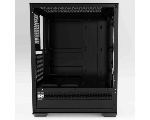 Корпус Powercase Maestro X3 Black, Tempered Glass, 2х 120mm fan + 1x 120mm 5-color fan, чёрный, ATX  (CMAXB-F2L1)