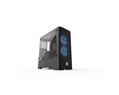 Корпус MetallicGear NEO Air Black, 2х 120mm RGB Fan, боковая панель Tempered Glass, Mid-Tower