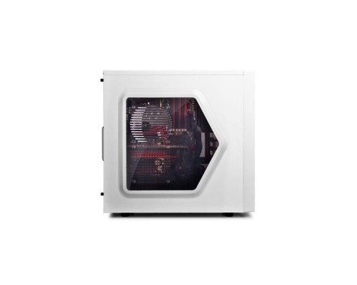 Корпус Deepcool TESSERACT SW WHITE без БП, боковое окно (акрил), белый, ATX