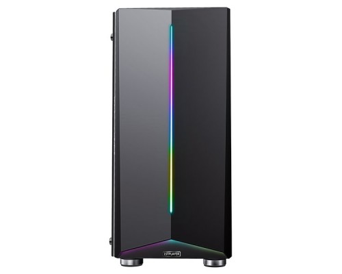 Корпус 1STPLAYER RAINBOW R6-A / ATX, tempered glass side panel / 1x 120mm LED fan inc. / R6-A-1R1