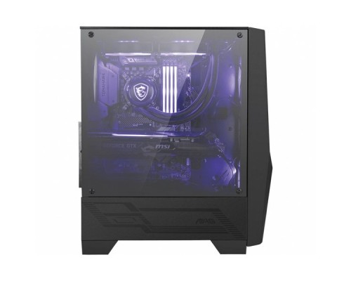 Корпус MSI MAG FORGE 100M / mid-tower, ATX, tempered glass side panel / 2x120mm RGB & 1x120mm system fans inc. / MAG FORGE 100M