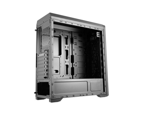 Корпус Cougar MX330-G, без БП, большое боковое окно из закалённого стекла, чёрный, ATX