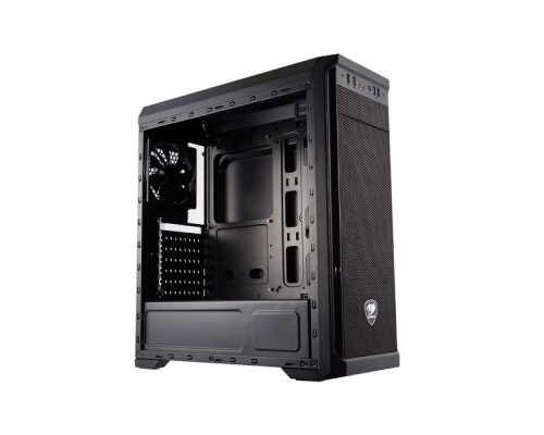 Корпус Cougar MX330-G, без БП, большое боковое окно из закалённого стекла, чёрный, ATX