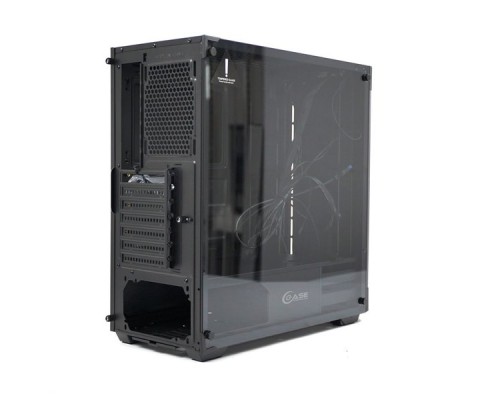 Корпус Powercase Attica Aluminium, Tempered Glass, черный, E-ATX (CAAB-F0)