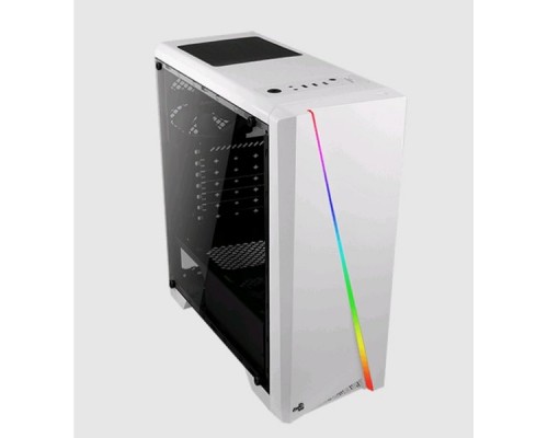 Корпус Aerocool Cylon White без БП, боковое окно, Card Reader, RGB, ATX, белый