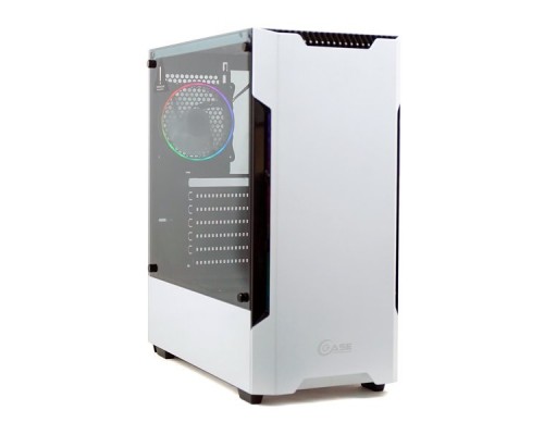 Корпус Powercase Alisio X3 White ARGB, Tempered Glass, 2х 120mm fan + 1x 120mm ARGB fan, ARGB Strip inside, белый, ATX  (CAXW-F2A1)