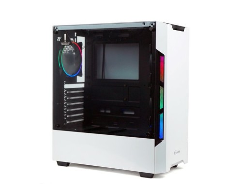 Корпус Powercase Alisio X3 White ARGB, Tempered Glass, 2х 120mm fan + 1x 120mm ARGB fan, ARGB Strip inside, белый, ATX  (CAXW-F2A1)