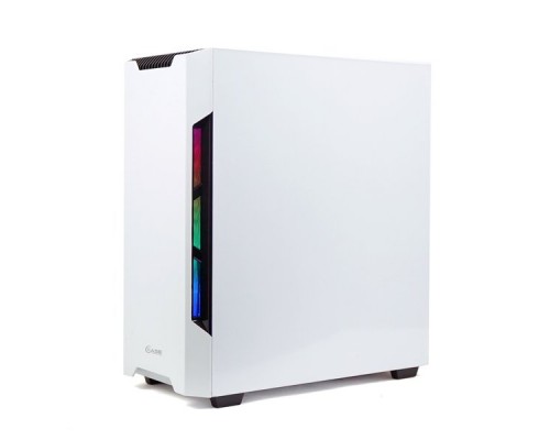 Корпус Powercase Alisio X3 White ARGB, Tempered Glass, 2х 120mm fan + 1x 120mm ARGB fan, ARGB Strip inside, белый, ATX  (CAXW-F2A1)