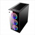 Корпус 1STPLAYER FIRE DANCING V6 / ATX, tempered glass side panels / 4x 120mm LED fans inc. / V6-4R1