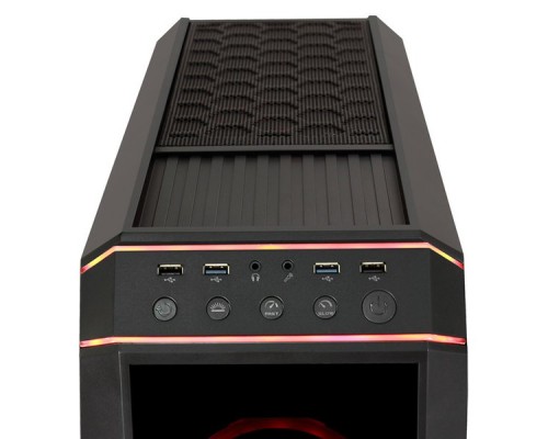 Корпус CHIEFTEC STALLION II GP-02B-OP без БП, боковая и передняя панель из закаленного стекла, 3xRGB LED 120мм ветилятора спереди, 1xRGB LED 120мм ветилятор сзади, черный, ATX