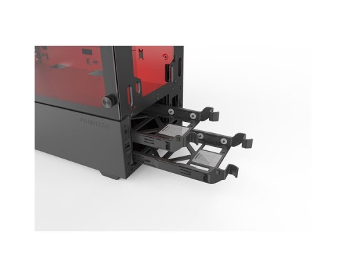 Корпус PHANTEKS Eclipse P300 Tempered Glass, Black-Red, RGB LED иллюминация, цельнометалический, Mid-Tower