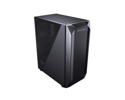 Корпус Cougar MX410 Mesh-G, без БП, боковое окно, чёрный, ATX