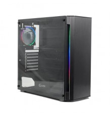 Корпус Powercase Attica Aluminium A4 ARGB, Tempered Glass, 3х 120mm fan + 1х 120mm ARGB fan, черный, E-ATX  (CAAB-F3A1)                                                                                                                                   