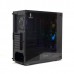 Корпус Powercase Attica Aluminium A4 ARGB, Tempered Glass, 3х 120mm fan + 1х 120mm ARGB fan, черный, E-ATX  (CAAB-F3A1)