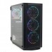 Корпус Powercase Attica Mesh M4 ARGB, Tempered Glass, 4х 120mm ARGB fan, fans controller & remote, черный, E-ATX  (CAMB-A4)