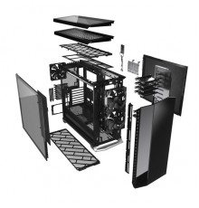 Корпус Fractal Design VECTOR RS - DARK TG / E-ATX, mid tower, dark tint tempered glass side panels / 3x140mm fans inc. / FD-C-VER1A-02                                                                                                                    