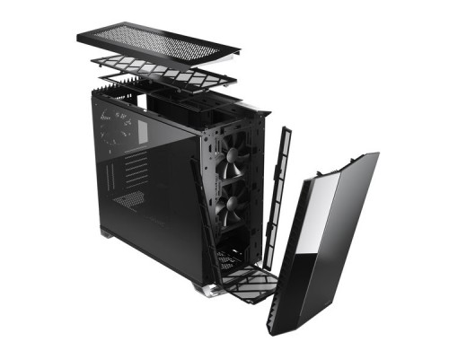 Корпус Fractal Design VECTOR RS - DARK TG / E-ATX, mid tower, dark tint tempered glass side panels / 3x140mm fans inc. / FD-C-VER1A-02