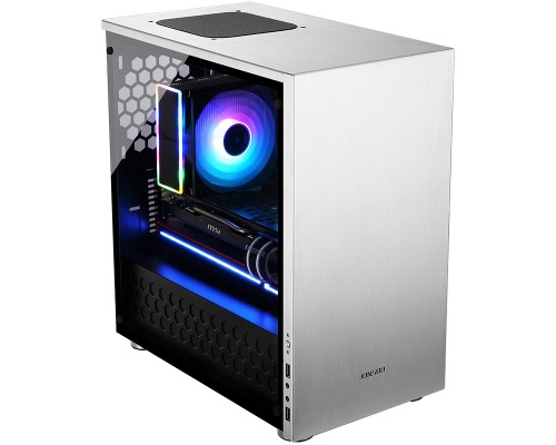 Корпус JONSBO C3-PLUS без БП, боковая панель из закаленного стекла, mini-ITX, micro-ATX, серебристый