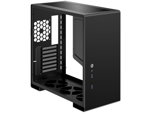 Корпус JONSBO U5 Black без БП, боковые панели из закаленного стекла, mini-ITX, micro-ATX, ATX, черный