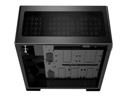 Корпус JONSBO U5 Black без БП, боковые панели из закаленного стекла, mini-ITX, micro-ATX, ATX, черный