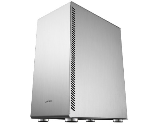 Корпус JONSBO U4 Silver без БП, боковая панель из закаленного стекла, mini-ITX, micro-ATX, ATX, серебристый